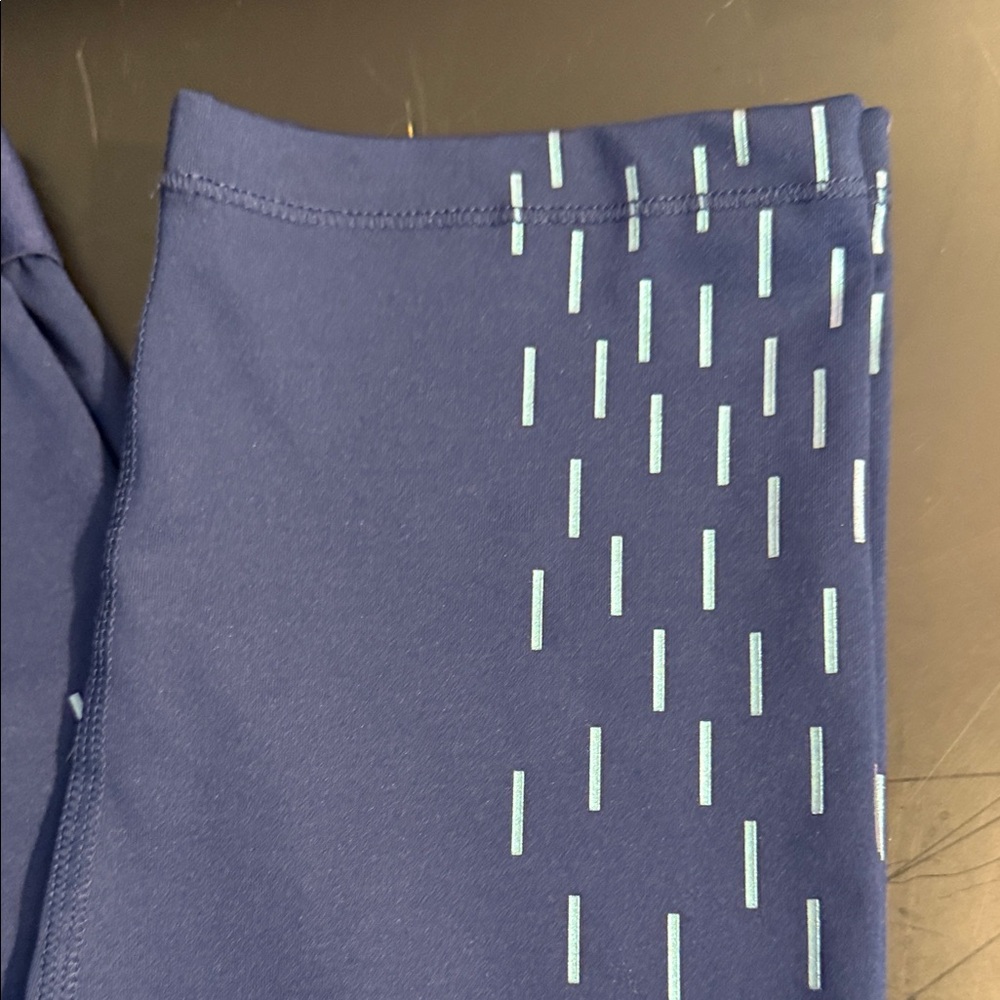 Nike Kids Leggings in Navy and Light Blue EUC - Picture 2 of 5